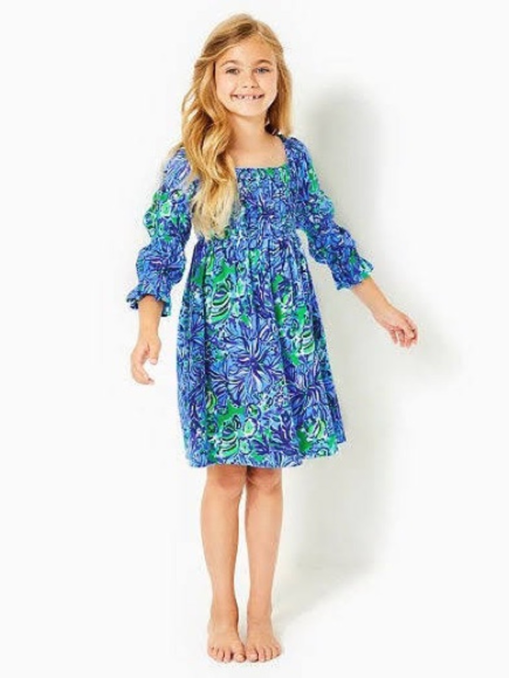 Lilly Pulitzer Kids Mini Beyonca Smocked Dress L